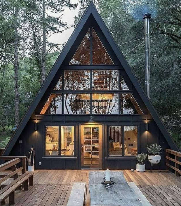 Дом в стиле A-frame в Чите