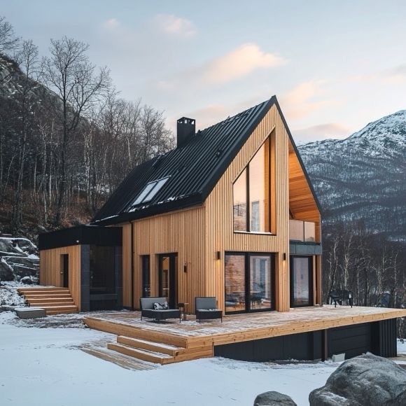 Дом в стиле A-frame в Чите