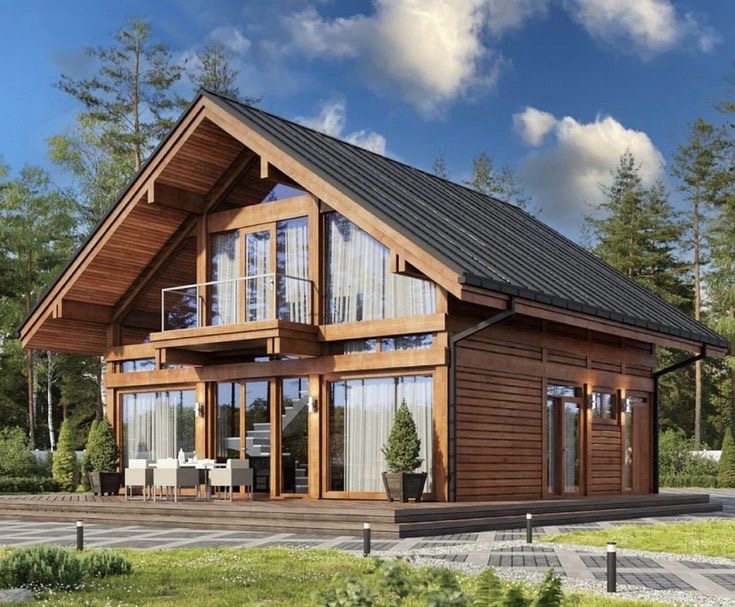 Дом в стиле A-frame в Чите